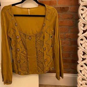 Free people bell sleeve shirt